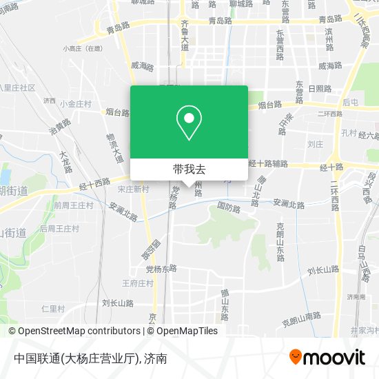 中国联通(大杨庄营业厅)地图