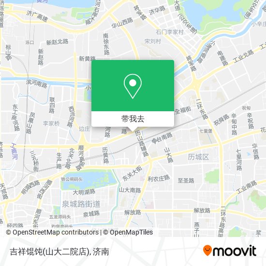 吉祥馄饨(山大二院店)地图