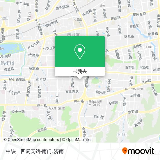 中铁十四局宾馆-南门地图