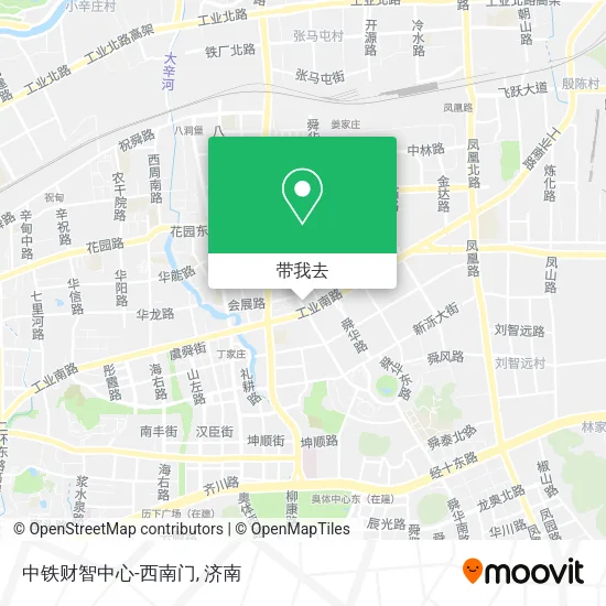 中铁财智中心-西南门地图