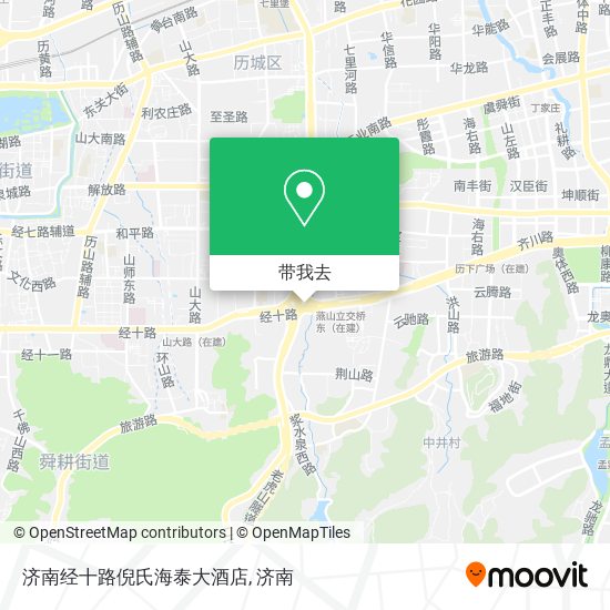 济南经十路倪氏海泰大酒店地图