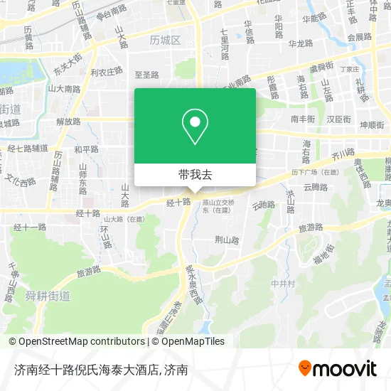 济南经十路倪氏海泰大酒店地图