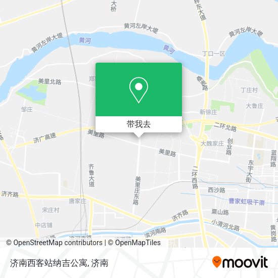 济南西客站纳吉公寓地图