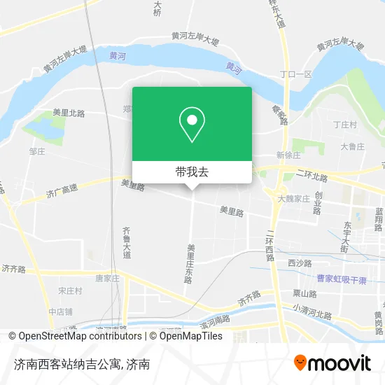 济南西客站纳吉公寓地图