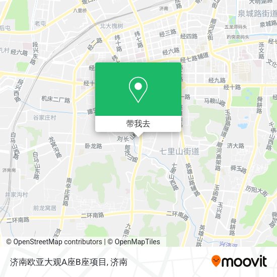济南欧亚大观A座B座项目地图