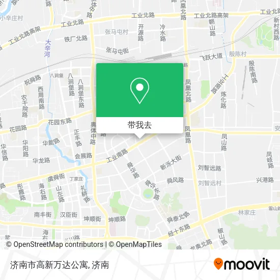 济南市高新万达公寓地图