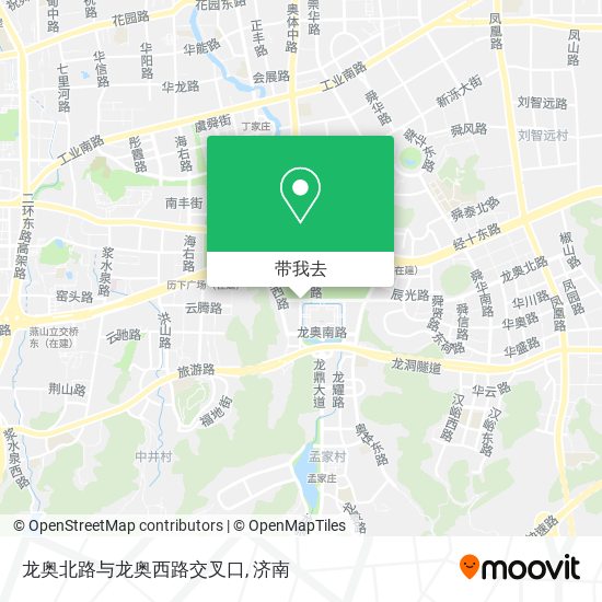龙奥北路与龙奥西路交叉口地图