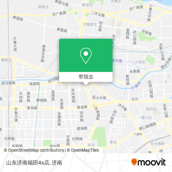 山东济南福田4s店地图