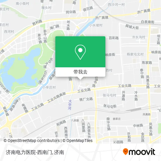济南电力医院-西南门地图