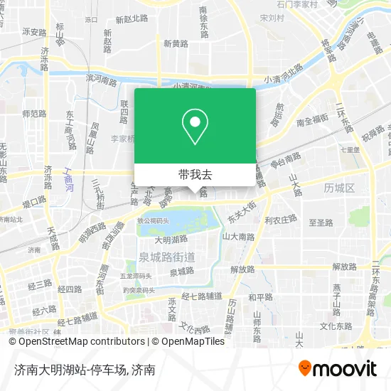 济南大明湖站-停车场地图
