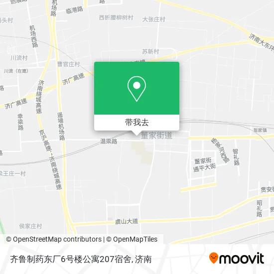 齐鲁制药东厂6号楼公寓207宿舍地图