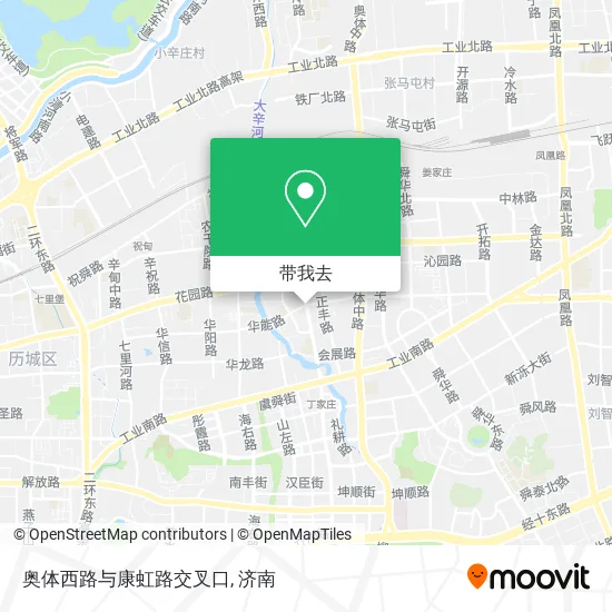 奥体西路与康虹路交叉口地图