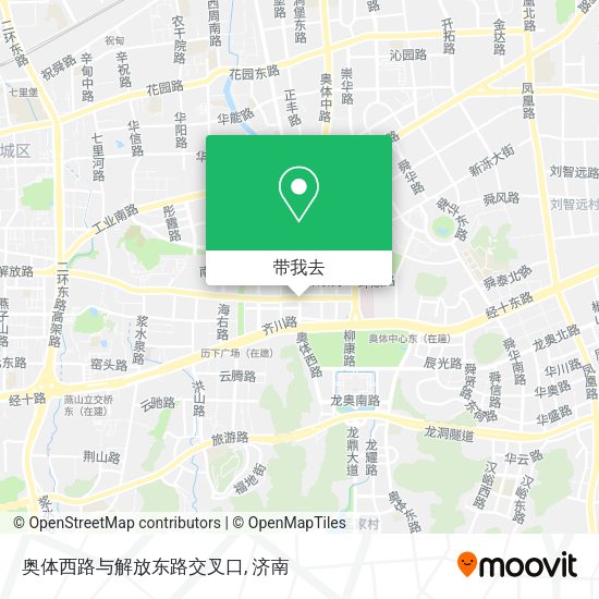 奥体西路与解放东路交叉口地图