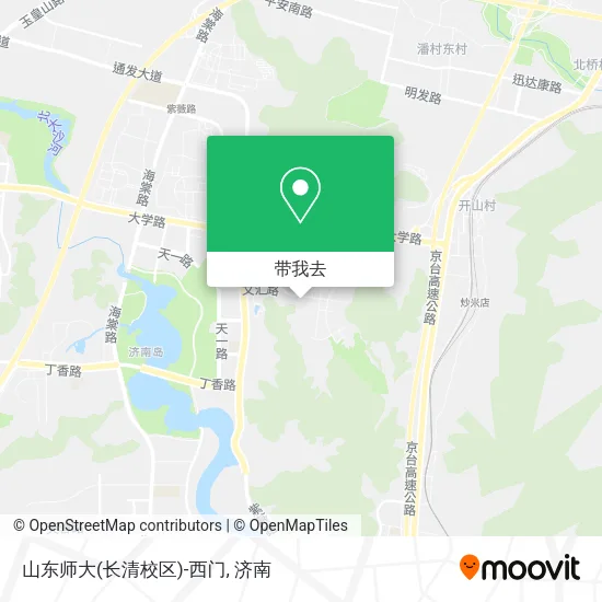 山东师大(长清校区)-西门地图