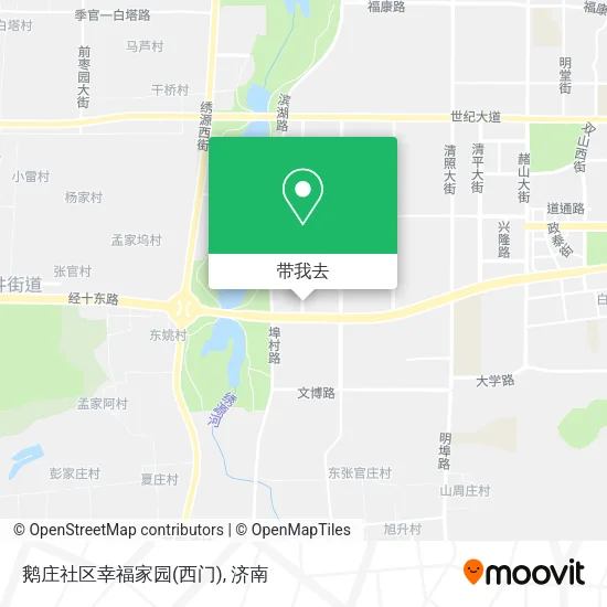 鹅庄社区幸福家园(西门)地图