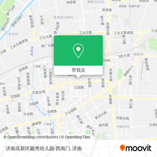 济南高新区颖秀幼儿园-西南门地图