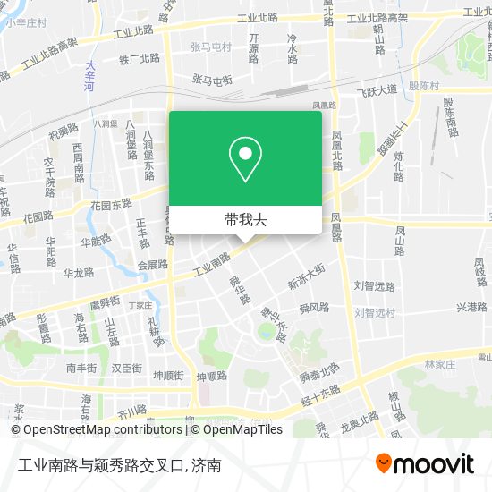 工业南路与颖秀路交叉口地图