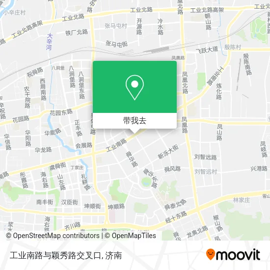 工业南路与颖秀路交叉口地图