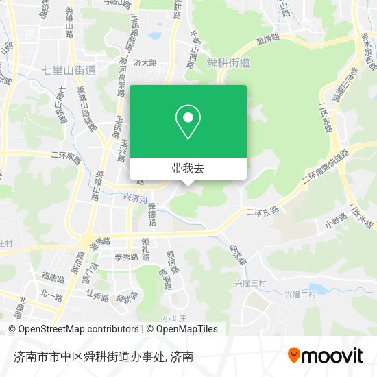 济南市市中区舜耕街道办事处地图