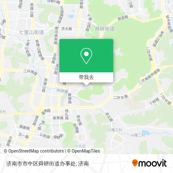 济南市市中区舜耕街道办事处地图