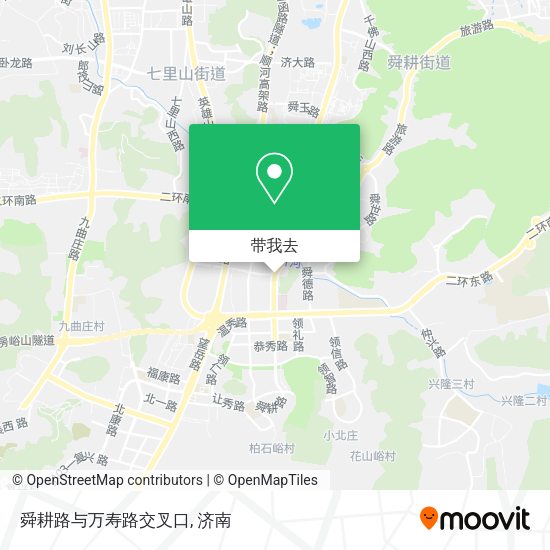 舜耕路与万寿路交叉口地图