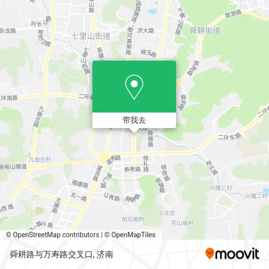 舜耕路与万寿路交叉口地图