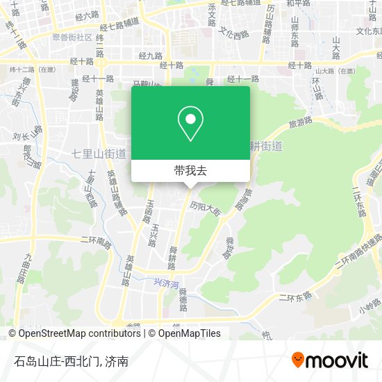 石岛山庄-西北门地图
