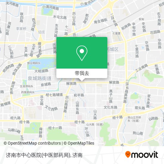 济南市中心医院(中医部药局)地图
