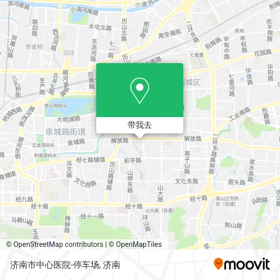 济南市中心医院-停车场地图