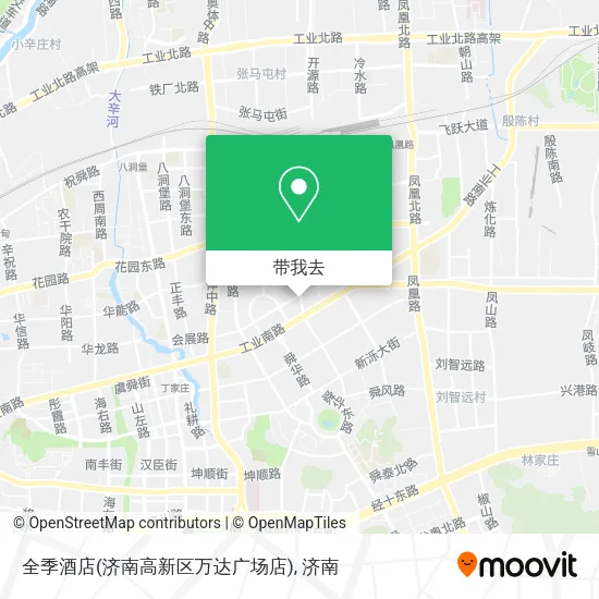 全季酒店(济南高新区万达广场店)地图