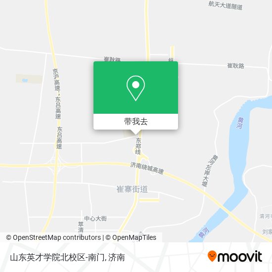 山东英才学院北校区-南门地图