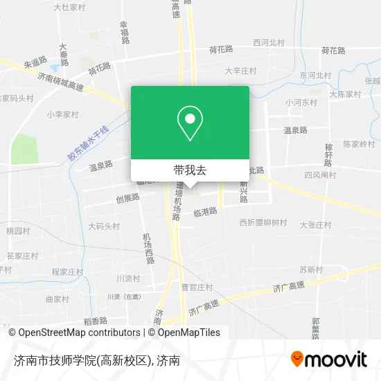 济南市技师学院(高新校区)地图