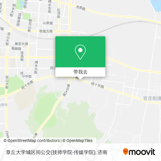 章丘大学城区间公交(技师学院-传媒学院)地图