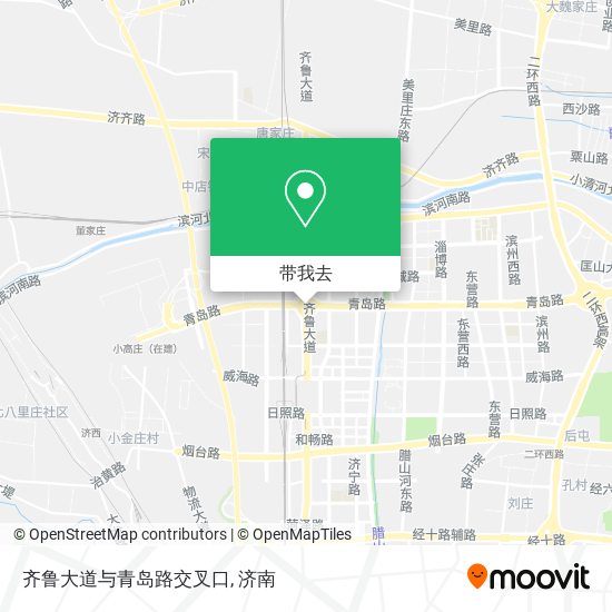 齐鲁大道与青岛路交叉口地图
