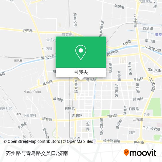 齐州路与青岛路交叉口地图