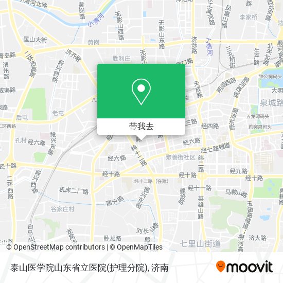 泰山医学院山东省立医院(护理分院)地图