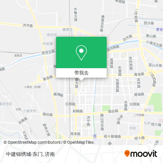 中建锦绣城-东门地图