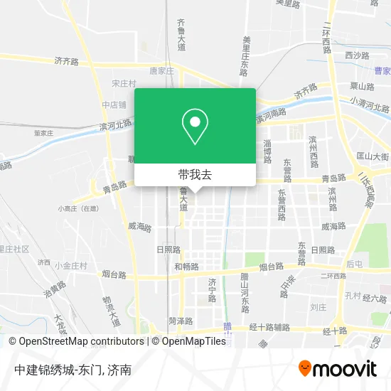 中建锦绣城-东门地图