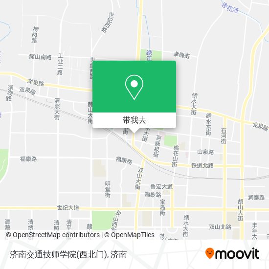 济南交通技师学院(西北门)地图