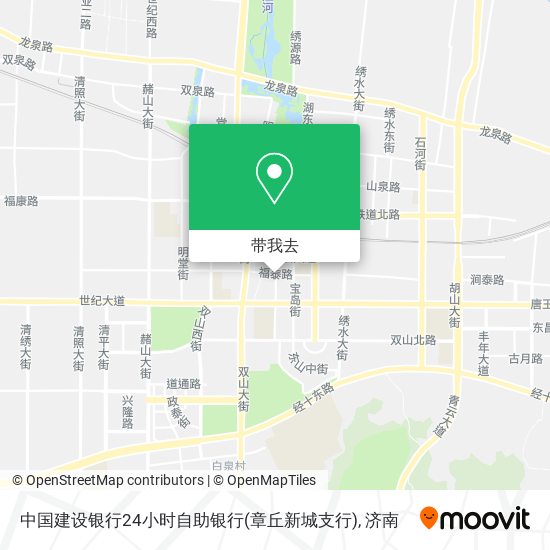 中国建设银行24小时自助银行(章丘新城支行)地图