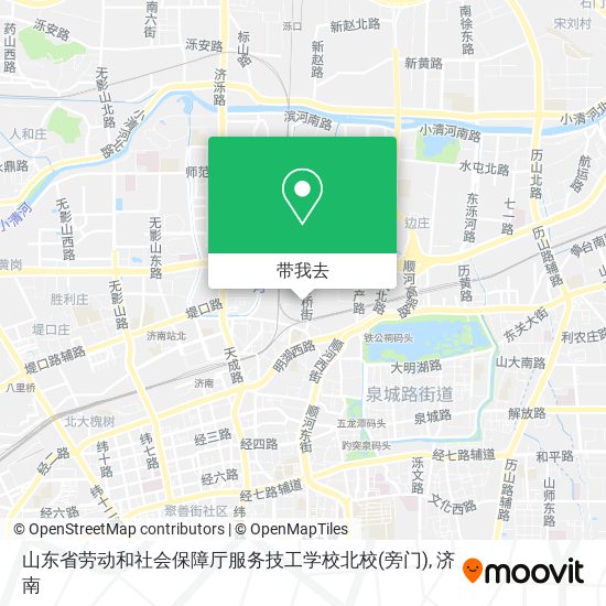 山东省劳动和社会保障厅服务技工学校北校(旁门)地图
