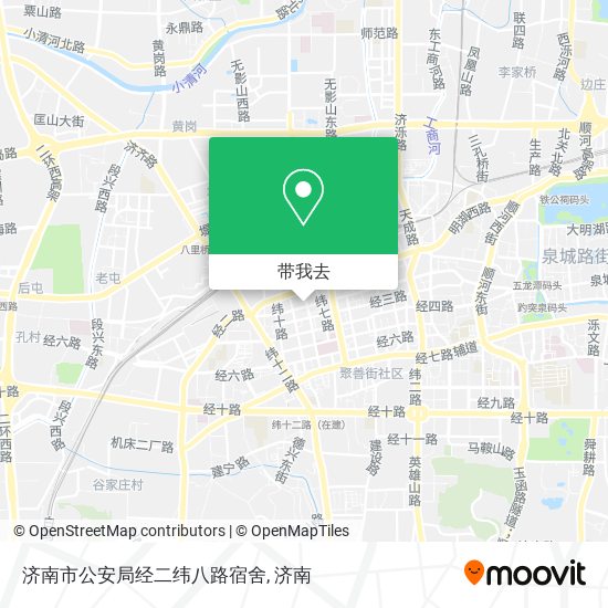 济南市公安局经二纬八路宿舍地图
