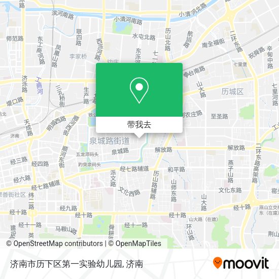 济南市历下区第一实验幼儿园地图
