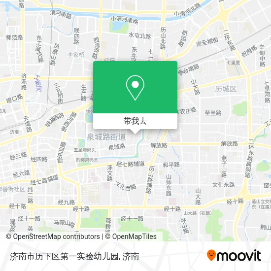 济南市历下区第一实验幼儿园地图