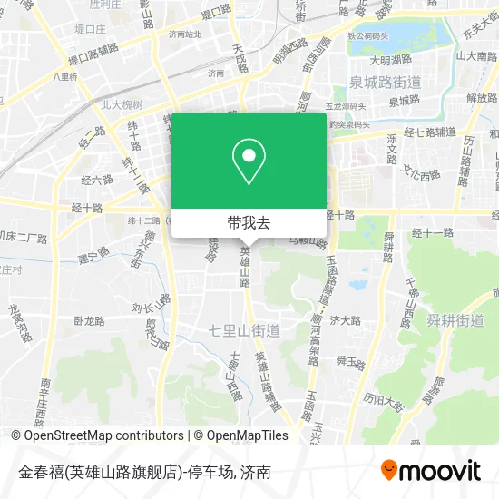 金春禧(英雄山路旗舰店)-停车场地图