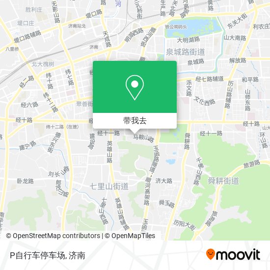 P自行车停车场地图