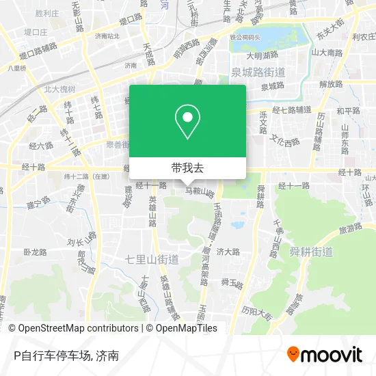P自行车停车场地图