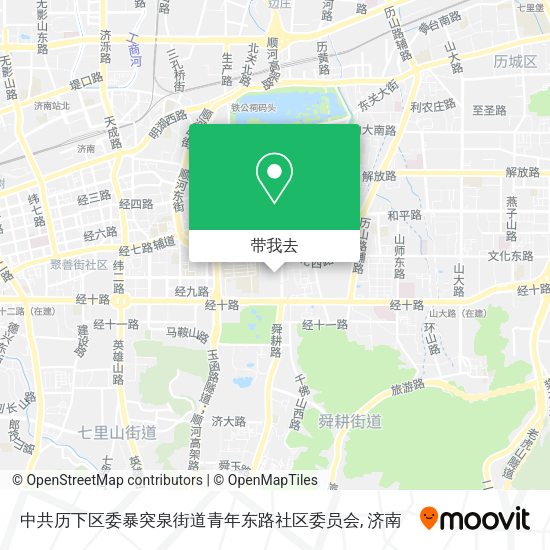 中共历下区委暴突泉街道青年东路社区委员会地图