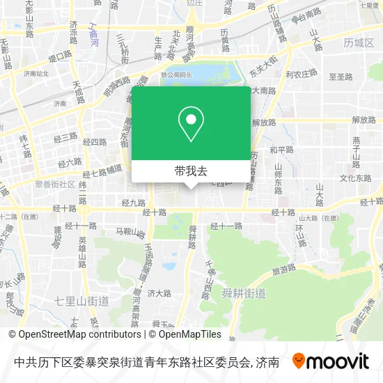 中共历下区委暴突泉街道青年东路社区委员会地图