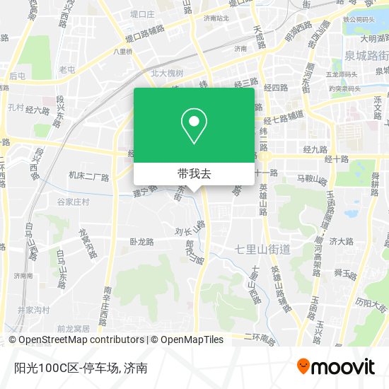 阳光100C区-停车场地图